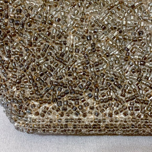 🤩 Vintage 50’s Embroidered French Glass & Steel Cut Beaded Handbag - Picture 10 of 10